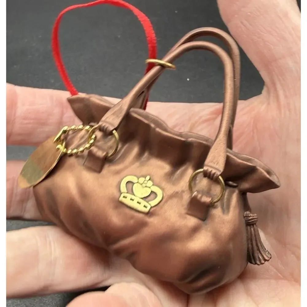 Hallmark Not Spoiled Just Special Gold Purse Christmas Ornament Heavy! Rare LO17